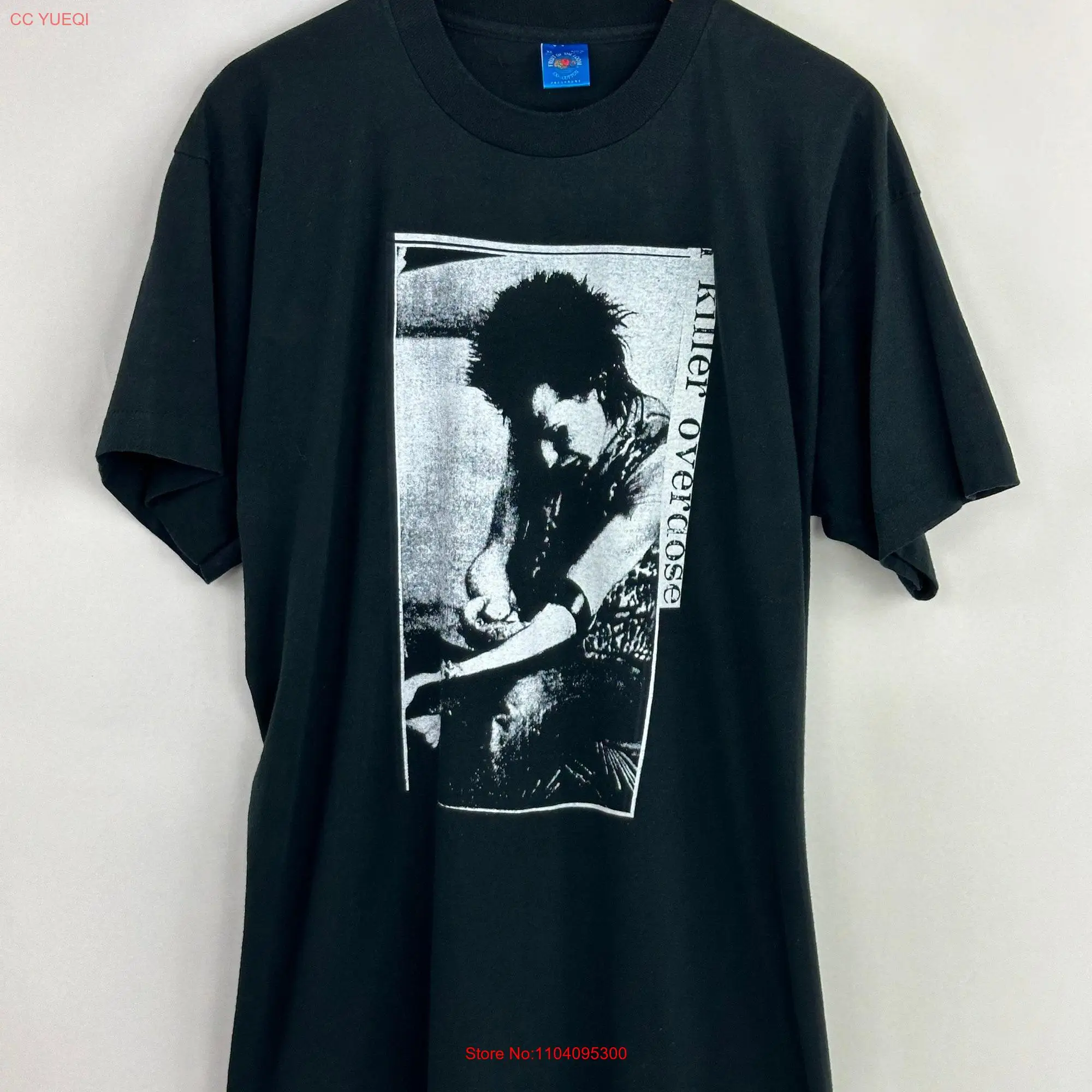 Vintage Sid Vicious Sex Pistols Killer Overdose t shirt long or short sleeves