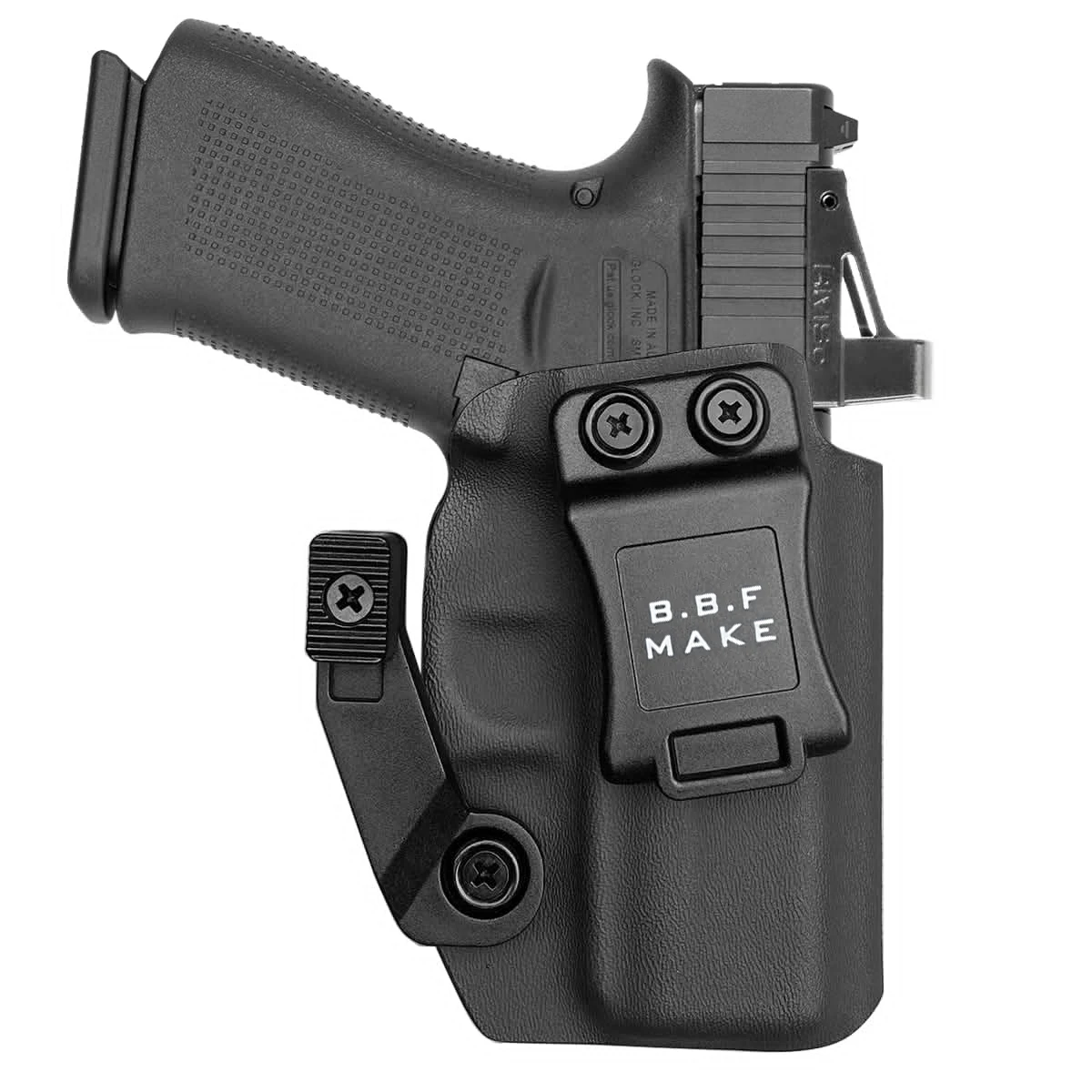 B.B.F Make IWB Kydex Holster Claw and Optics Cut Fit: Gl 43X MOS - Inside Waistband Concealed Carry Holster for G43X MOS