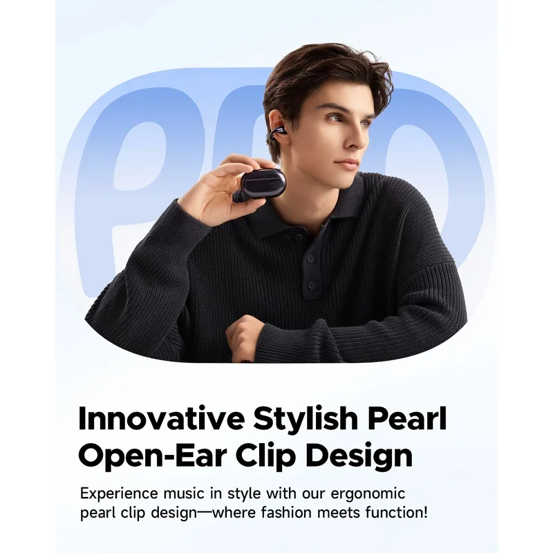 New Wireless Headset Bluetooth 5.4 Earplug Earphone PearlClip Pro Supports AI ENC clear Call Multipoint Connection And IPX5. image 3