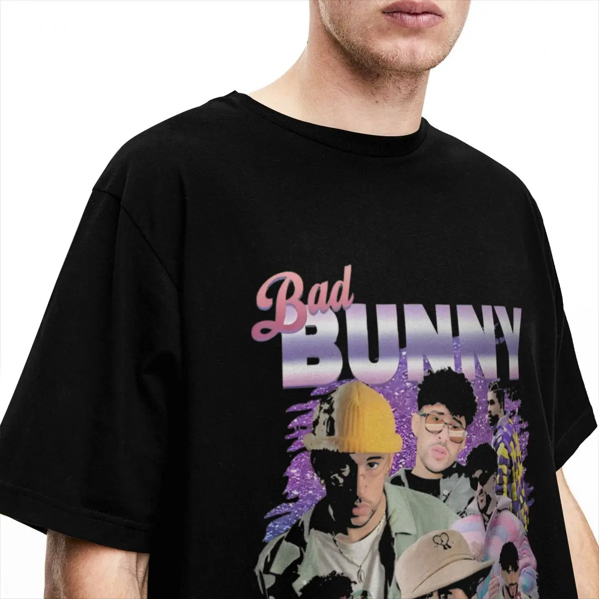 Classic Bad Bunny T-Shirt Vintage Cool Hippe T-Shirt Short Sleeve Aesthetic Tops Summer 100% Cotton O-Neck Plus Size 5XL Clothes