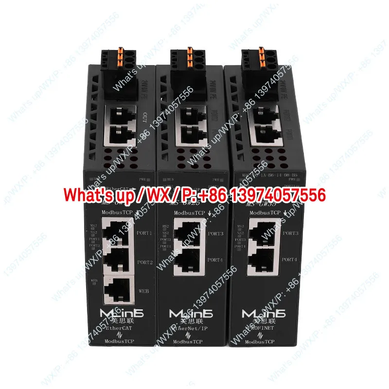 Protocol Interchange Gateway EtherCAT/Ethernet/IP/Profinet/Bidirectional Interchange ModbusTCP