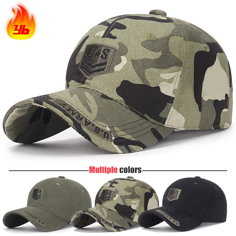 Baumwoll-Soft-Top-Baseballkappe, vielseitiger Outdoor-Freizeit-Sonnenhut, Camouflage-Dad-Hat, lässiger Sonnenschutz-UV-Schutz-Trucker-Hut