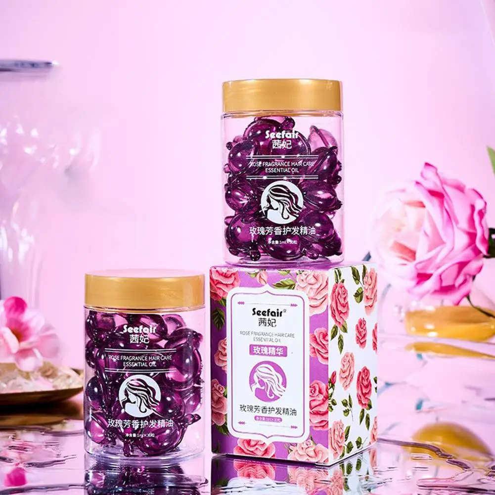 

Hair Essential Oil 30 Capsules Strengthen Smooth Deeply Care Damaged Reduce Nourish Loss Repair Keep Hair Straighten C9U1