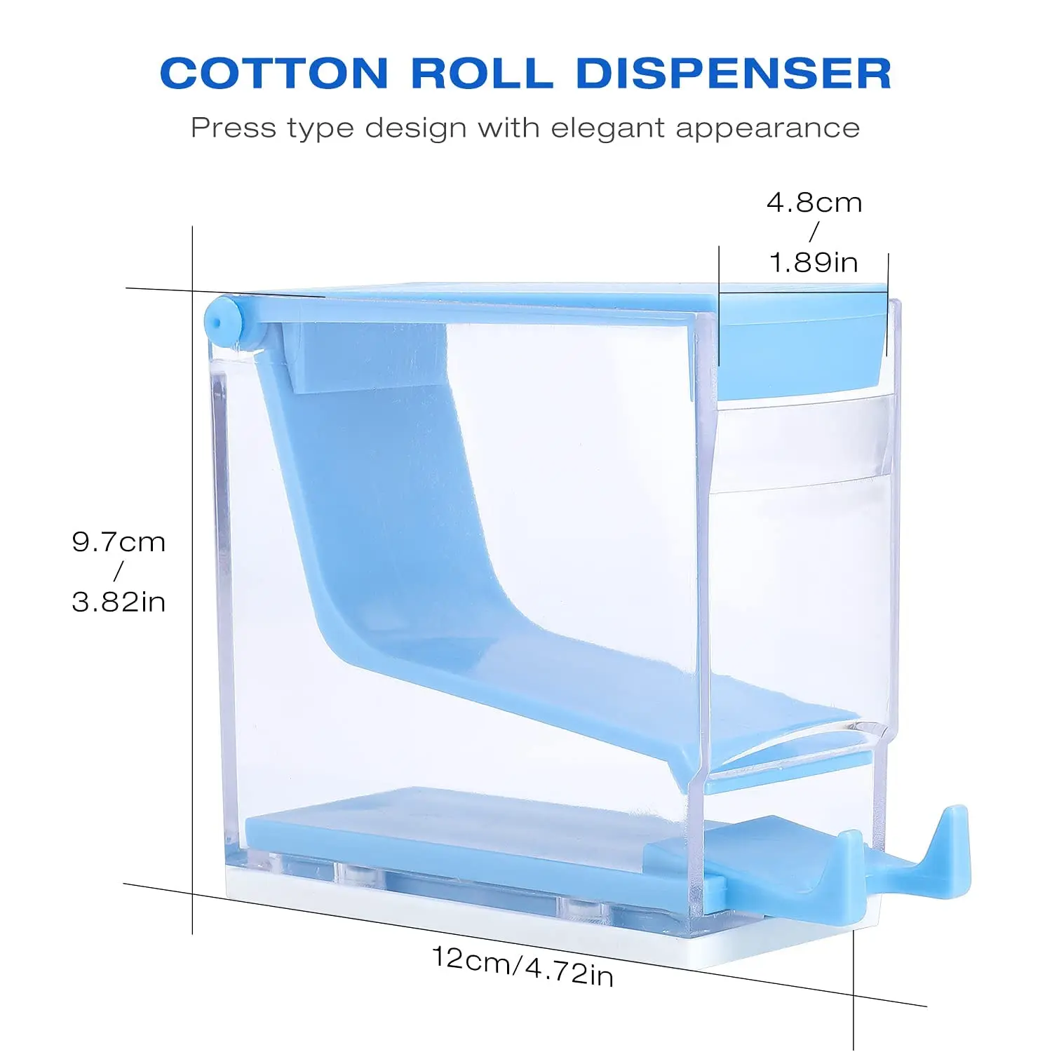 Dental Cotton Roll Dispenser Holder Multi‑Color White Blue Purple Storage Box Dentistry Clinic Laboratory Supplies