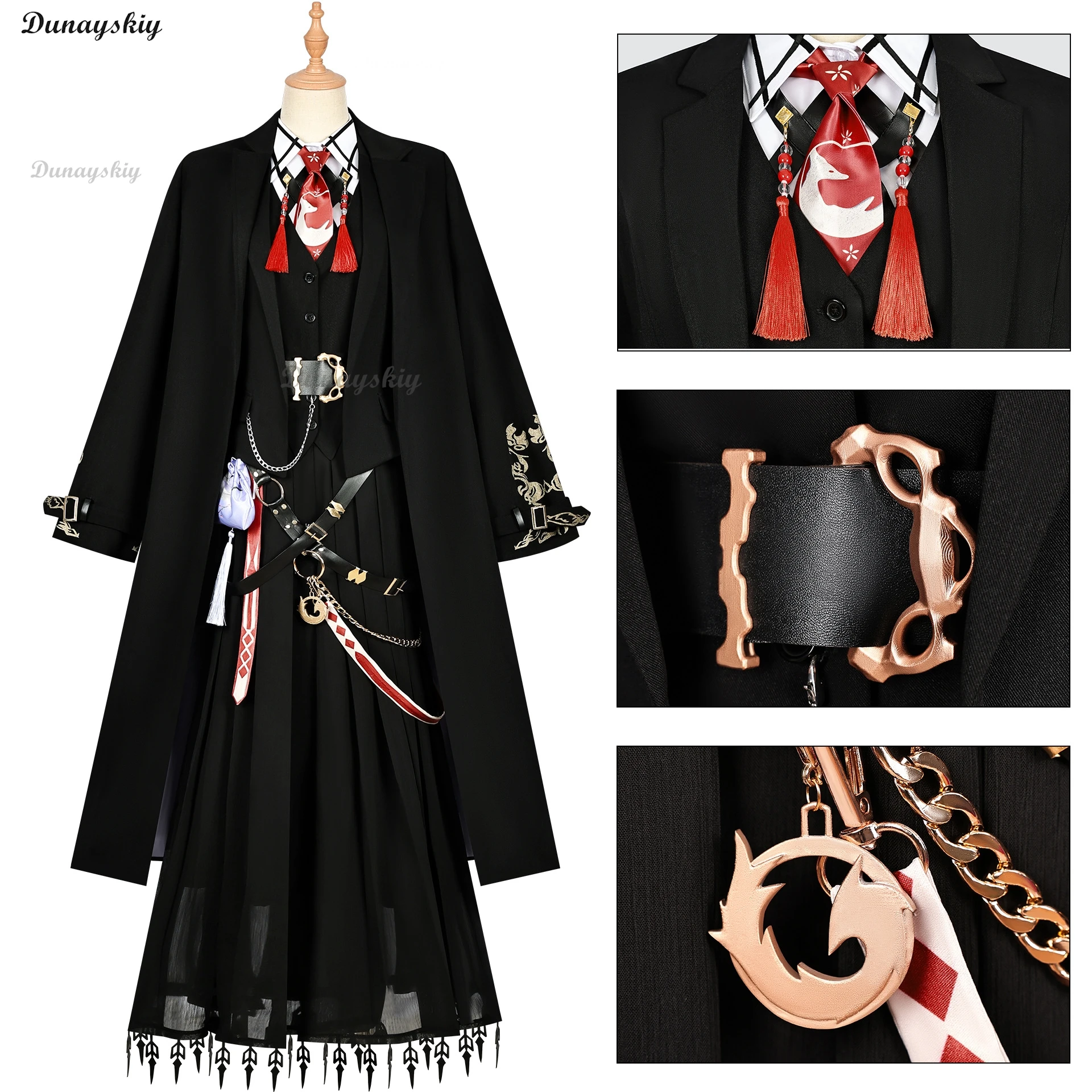 Gioco Arknights Vulpisfoglia Cosplay Costume Cosplay Vulpisfoglia Parrucca Orecchio Coda Hallowen Lappland Gioca a Ruolo Vestito Prop Personalizzato