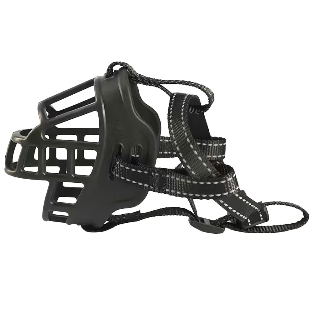 

Adjustable Dog Pet Anti-Barking Anti-Bite Breathable For Medium Large Dogs Outdoor Use Tpr Dog Mouth Cover Basket Muzzle Walking
