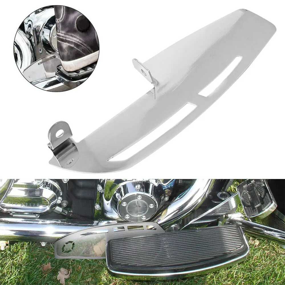 Motocicleta Chrome Motorista Footboard, Floorboard Heel Guard, apto para Harley Touring 12-16 FLD 09 +, modelos Trike, Electra Glide, estrada rei