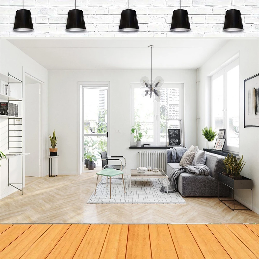 Home Office Zoom Background - Photography Backdrop Video Conference Zoom Poster