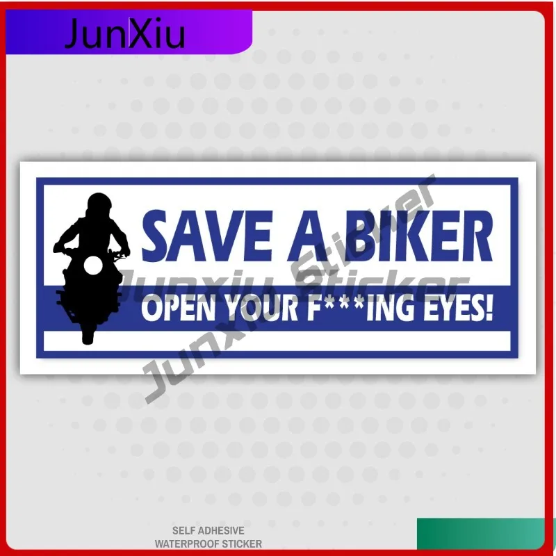 

Модная водонепроницаемая наклейка-стикер Save a Biker для защиты от царапин на велосипедах, автомобилях, фургонах, ноутбуках и других поверхностях