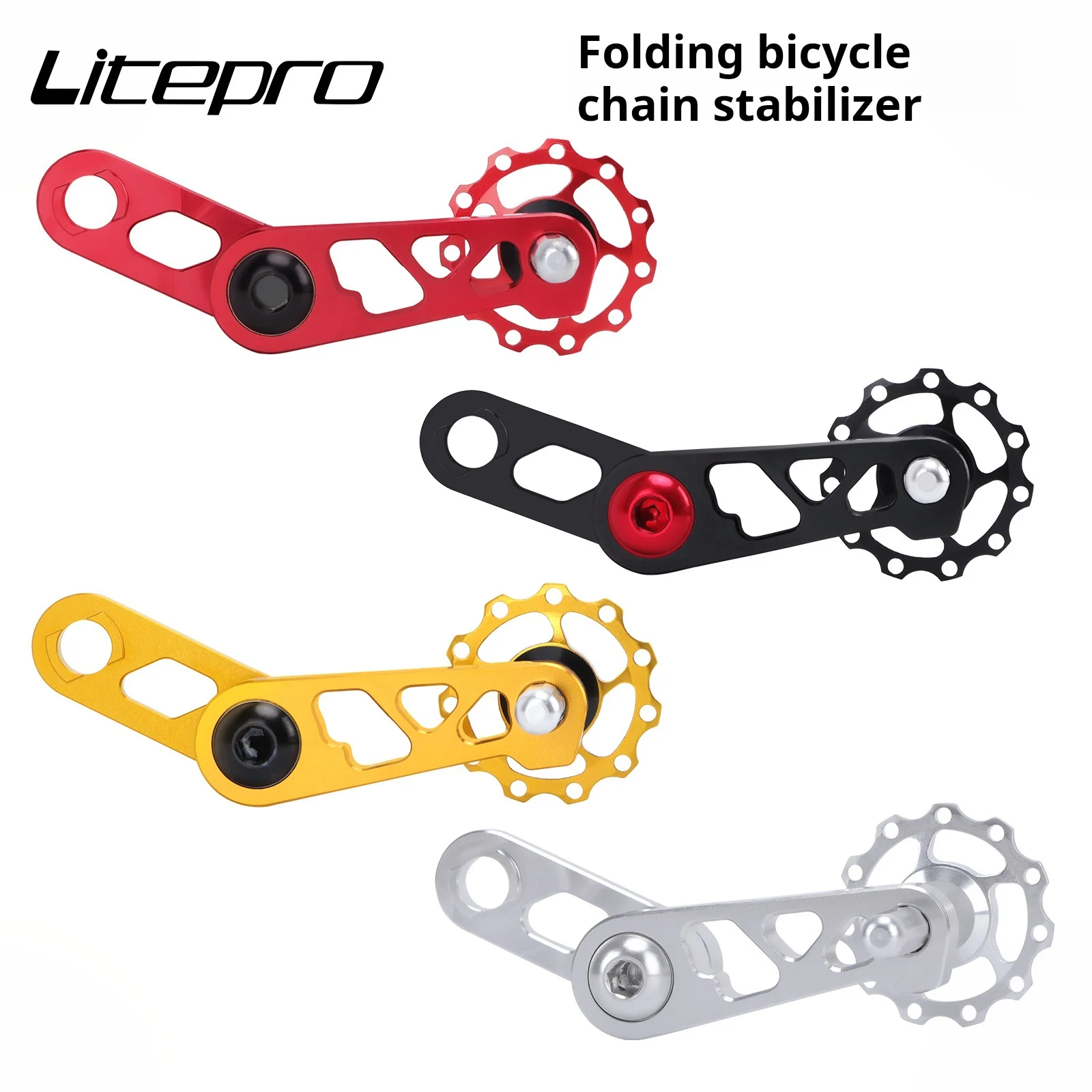 

MEROCA Folding Bicycle Chain Stabilizer Folding Bike Chain Tensioner Bicycle Single Speed Chain Guide Bicycle Chainring Tensione