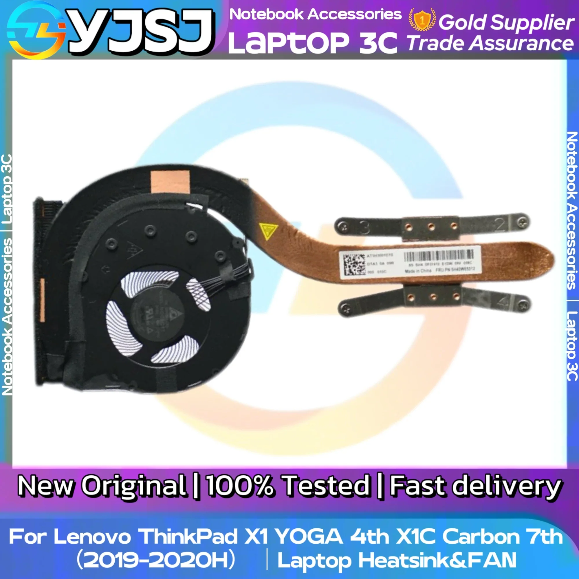 New Original Laptop CPU Cooling Fan For Lenovo Lenovo ThinkPad X1 Carbon 7th Gen X1C 8th X1 Yoga 4th 5th Laptop Heatsink&FAN