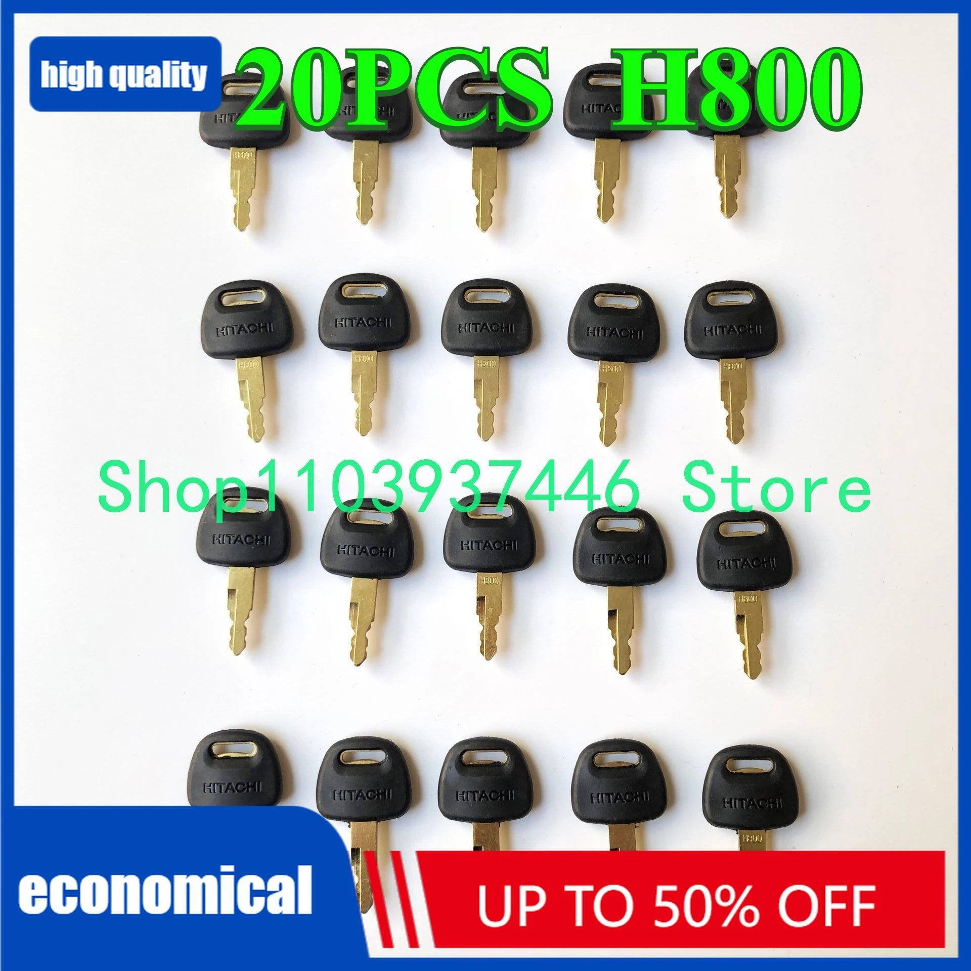 

20PCS H800 Excavator Ignition Key H800 For ZAX ZAXIS Grab BU0028 ZAX60 ZAX70 EX120 EX200 ZAX210 Door Lock