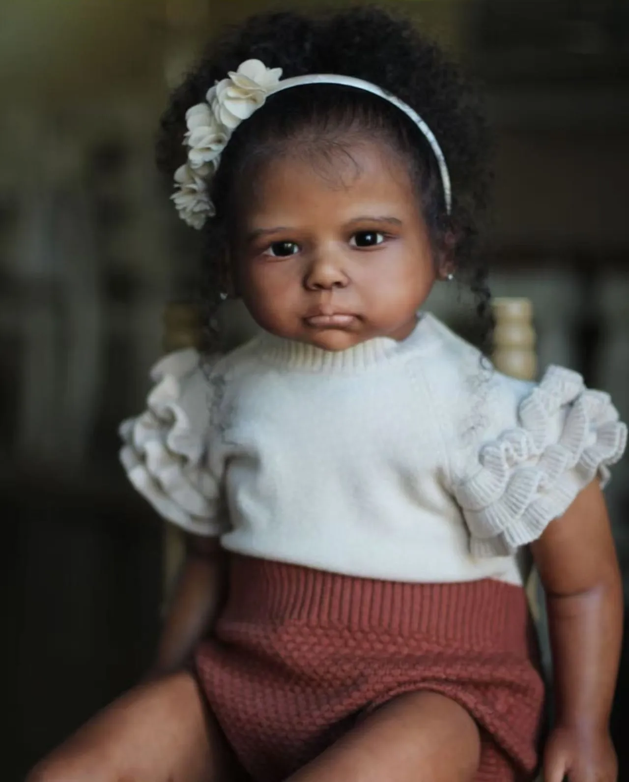28inch African Toddler Girl Reborn Baby Doll Lilly Collectible DIY Toy Gift