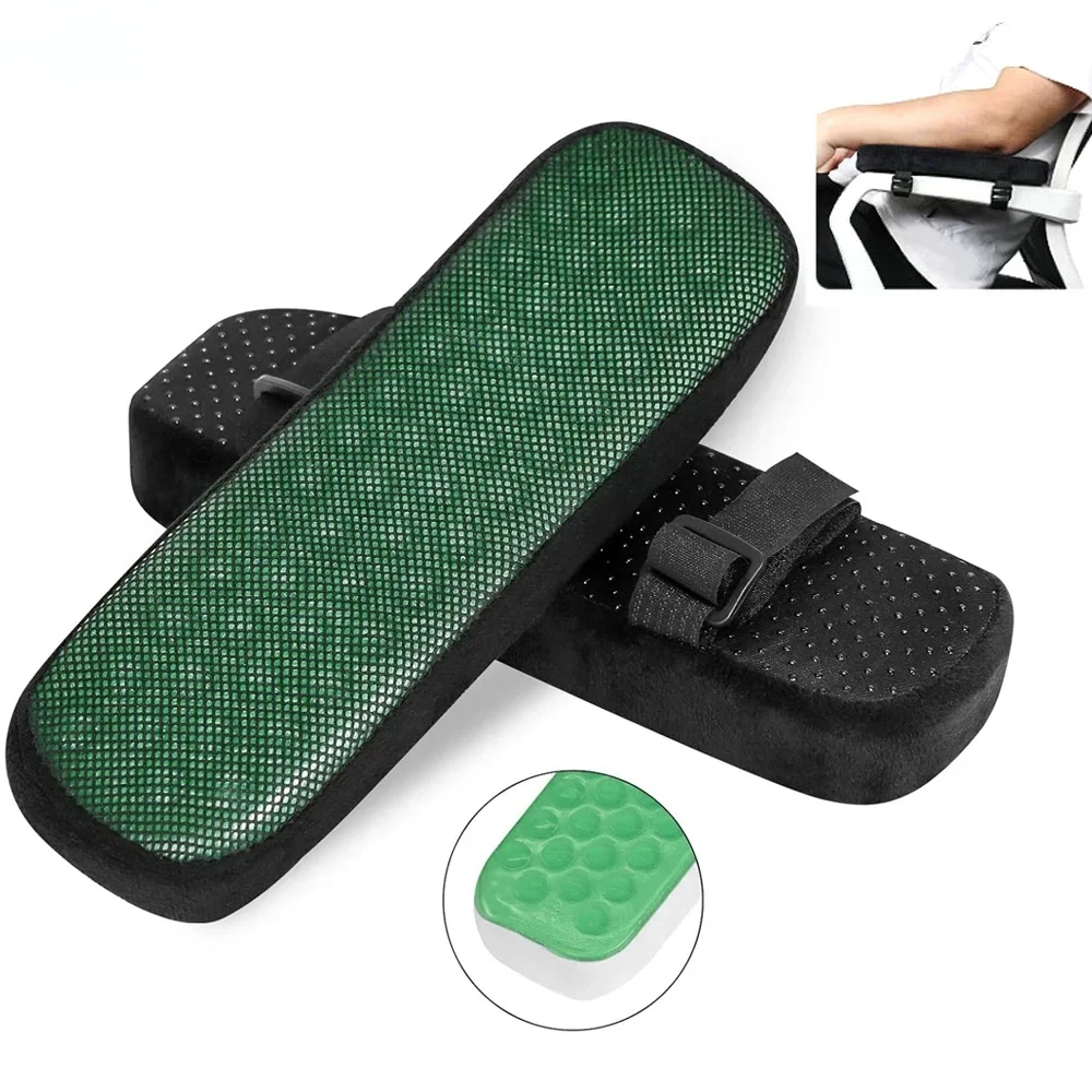 

1pc Office Chair Arm Pads Soft & Comfortable Arm Rest Cover Elbow & Forearm Support - Memory Foam Arm Rest for Desk Chair