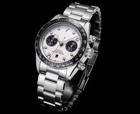 High quality OEMG-BlackBay luminous stainless steel watches  with Chronograph function and automatic movement
