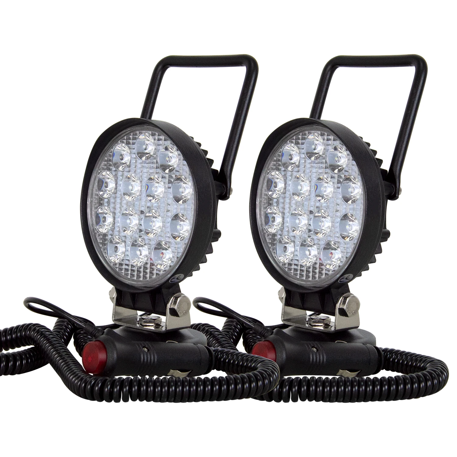 4 Zoll tragbares LED-Arbeitslicht 27 W 42 W 48 W Flutlicht-Magnetfußlampe Auto LKW Fahren Offroad 4WD 4x4 SUV ATV UTV 12 V 24 V – Detail 13