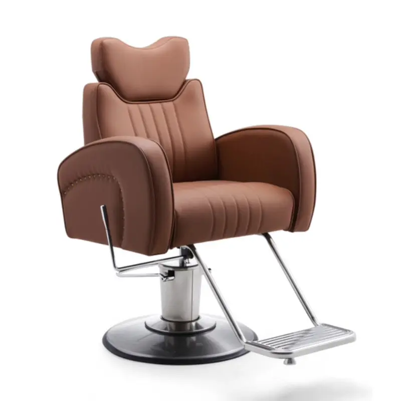 Luxury Personalized Chair Barber Classic Hydraulic Reclining Release Salon Chair Leg Rest Professional Barberia Furniture