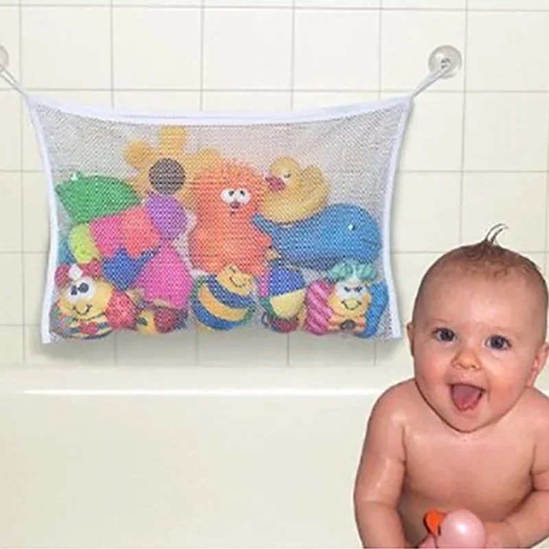 Baby Bathroom Mesh Bag For Bath Toys Bag Kids Basket Net Children's Games Network Toy Waterproof Cloth Sand Toys Beach Storage