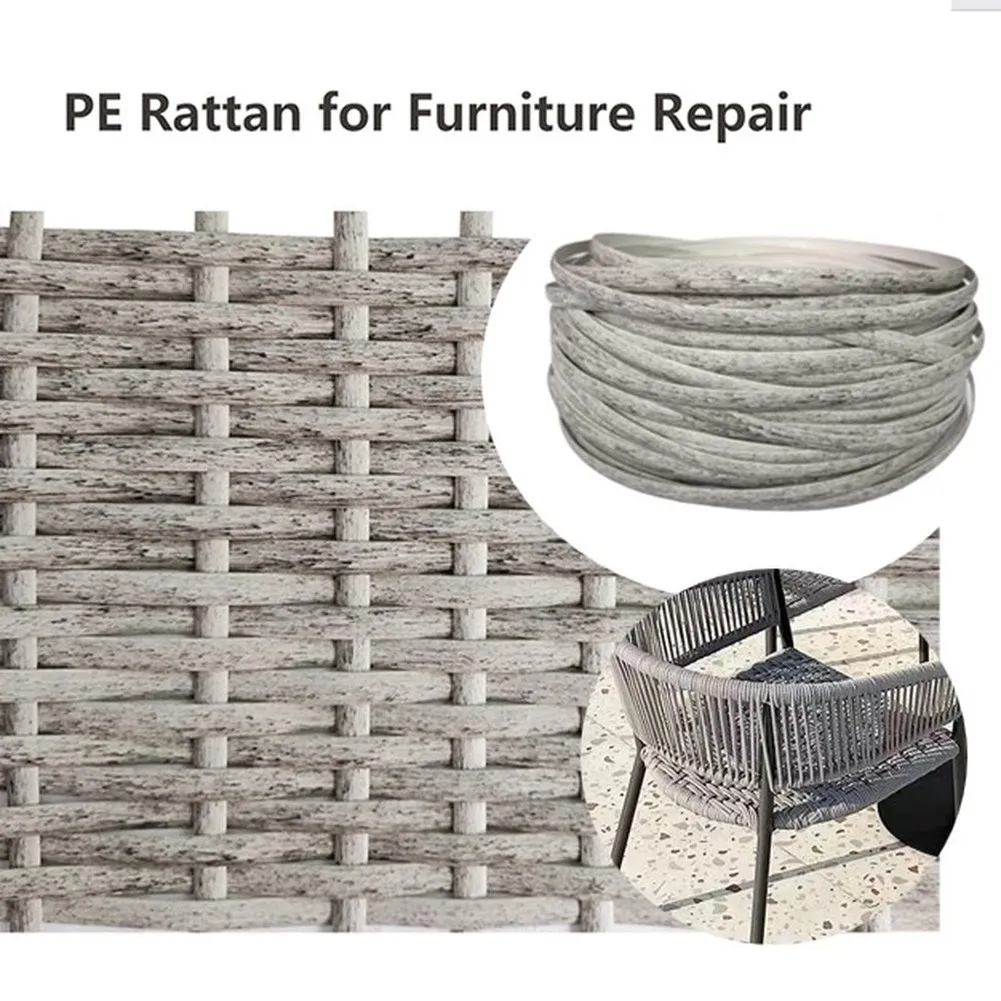 120ft Plastic Woven Rattan Repair Material For Outdoor Garden Patio Furniture Wicker Chair Table Repair Kits