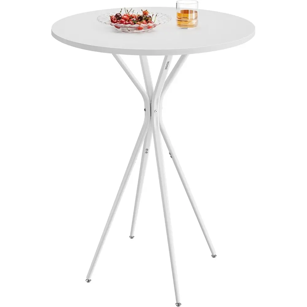

Bar Table, Round Cocktail High Top Pub Bistro Table or Party, Kitchen Dining, Home Bar, 23.6 x 23.6 x 41.3 Inches, Metal e, ern