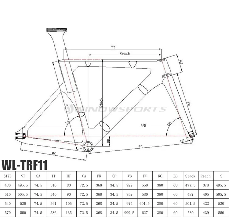 Chinese Fixed Gear 700c Aero Track Carbon Frame Carbon Track Bike Frameset Carbon Track Frame Size 48/51/54/57cm