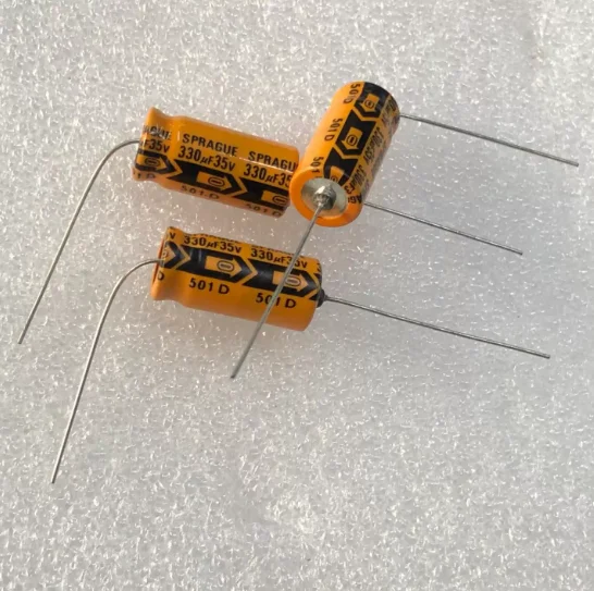 20pcs/lot original sprague 35V 330UF 501D 10X21MMaudio axial aluminum electrolytic capacitors free shipping