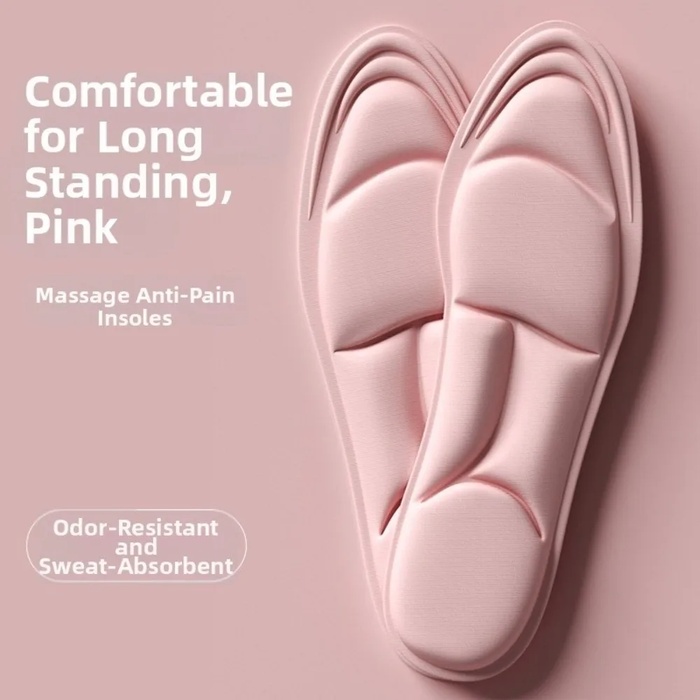 Breathable 5D Memory Insoles Massage Soft Shock-Absorbing Insoles Cuttable Arch Support Men Women Insoles Various Shoe Styles