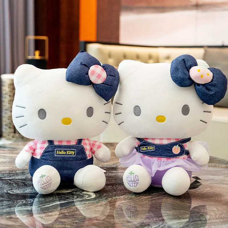 Genuine Hello Kitty Plush Toys For Children Cute Kt Cat Dolls Soft Sanrio Stuffed Toys Kawaii Christmas Day Gift For Girls Toy