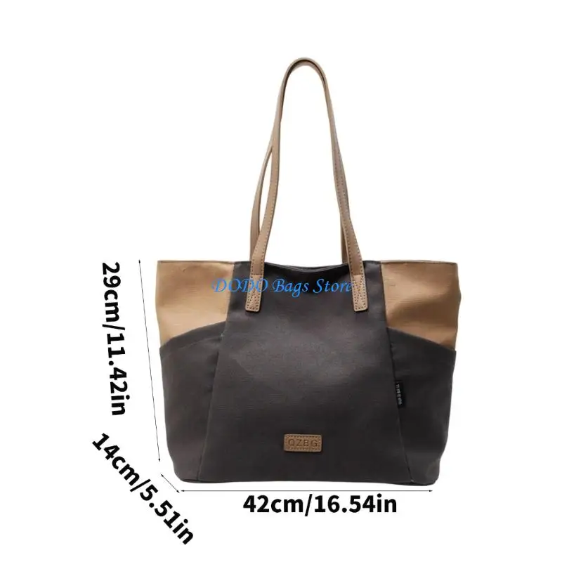 حقيبة كتف قماشية عملية وعصرية تحت الإبط للنساء اللاتي يبحثن عن الراحة والأناقة في روتينهن اليومي