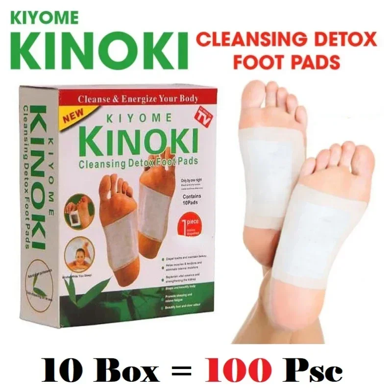 Korea Kinoki Cleansing Detox Leg Healthy Herbal Pads Ubat Feet Care Foot Spa Dropshipping Foot Care Dispel Dampness Sleep Well