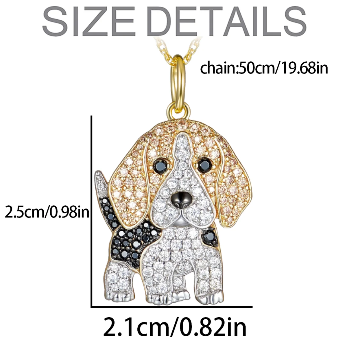 Exquisite Cute Beagle Pendant Necklace for Women Elegant Pet Puppy Jewelry Animal Accessories Birthday Gifts for Dog Lovers