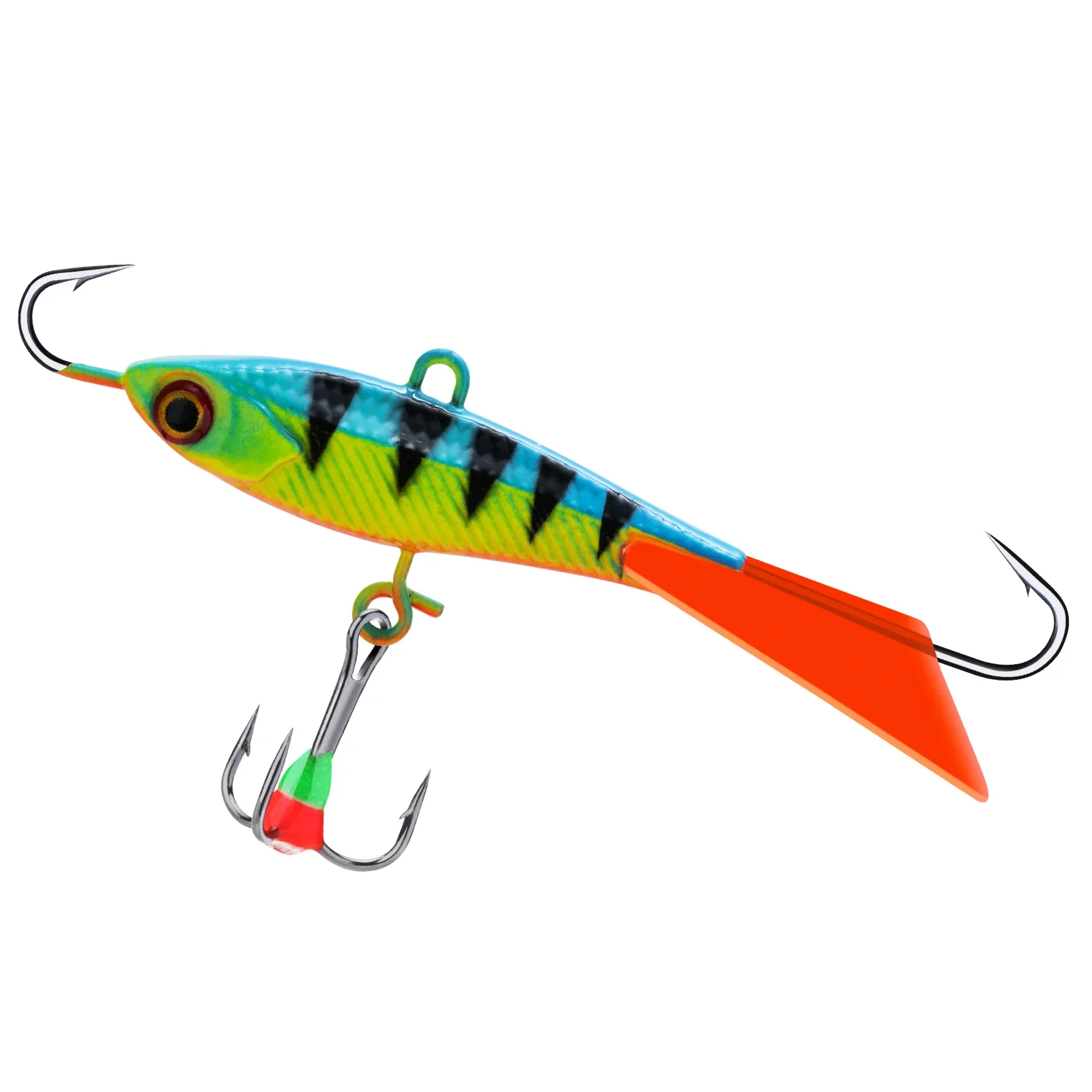 Goture Ice Fishing Lure Winter 40mm/15g Balancer 3D Eyes Jig Bait Artificial Hard Lure Jigging Balanced Fishing Bait Wobbler Set