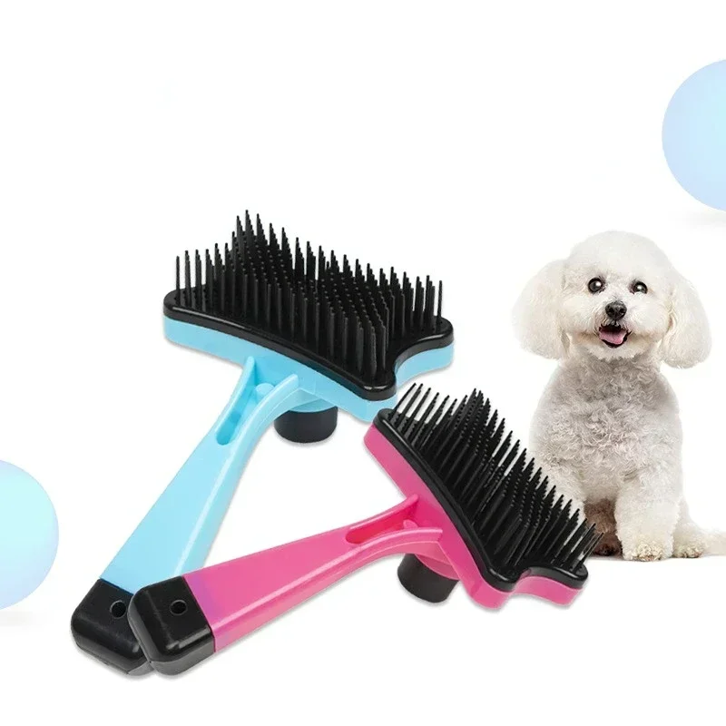 Pet Cat and Dog Cleaner, One Click Hair Removal Massage Comb, Convenient and Simple Operation Without Damaging The Skin