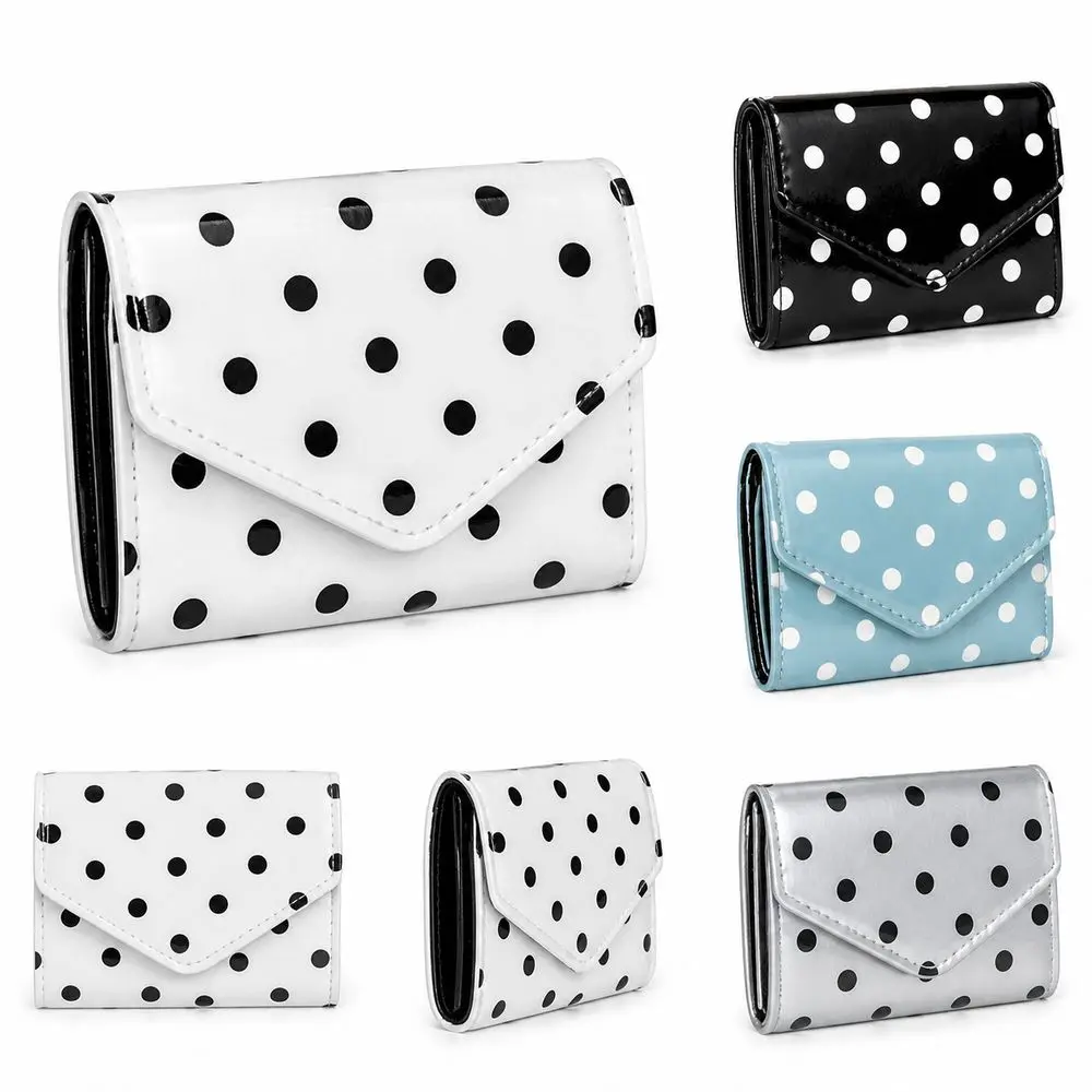Fashion Polka Dot Pattern Polka Dot Wallet Wear Resistant Smooth Surface Coin Purse Korean Style Clutch Purse for Women
