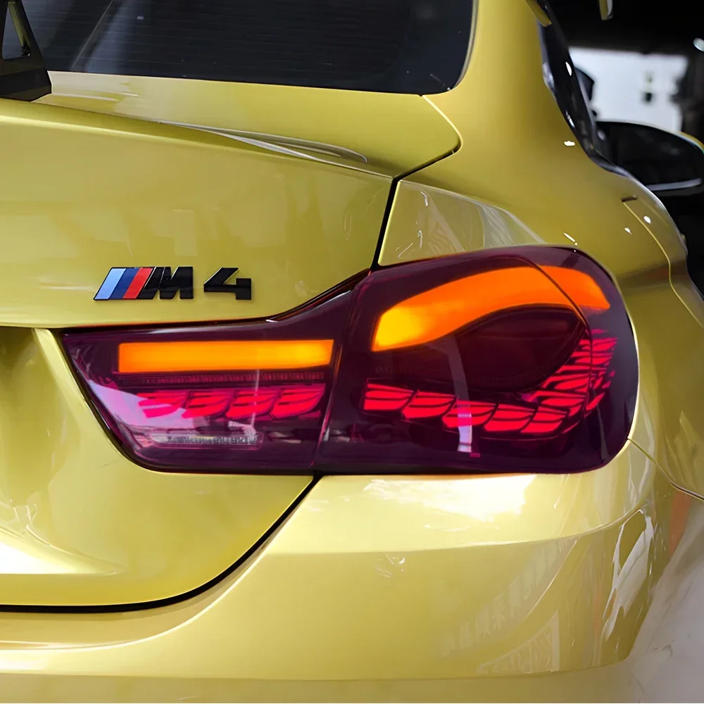 

Автомобильный задний фонарь в сборе для BMW серии 4 F32 F36 F82 F83 M4 GTS 425i 430i 2013-2020, светодиодные двойные весы дракона, динамические аксессуары