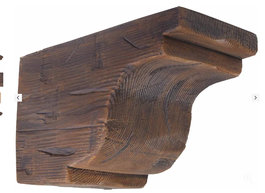 

Hand Hewn Faux Wood Corbel - 10"x12"x18" - Crown