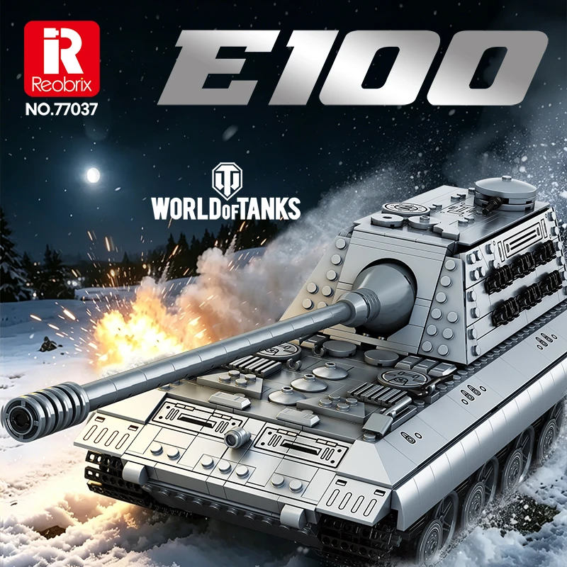 

1498PCS World of Tanks E100 Building Blocks MOC Classic Tank Bricks Assembling Model Kit Toys Gifts for Adults