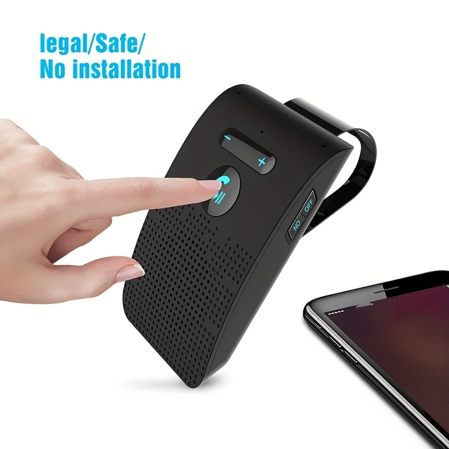 Wireless Hands-Free Speakerphone Kits/Vehicles/Mounted on The Sun Visor/Multi-Point Connectivity/Hands-Free Use in Car Additions