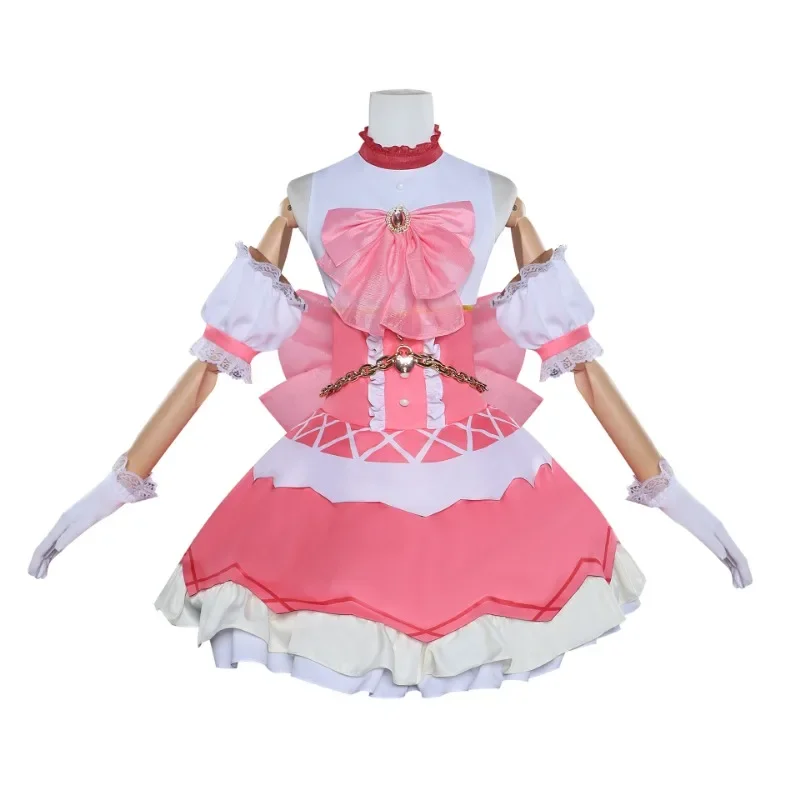 Kostium Cosplay Anime Magical Girl Puella Magi Madoka Magica Kaname Madoka Sukienka Karnawałowa na Halloween dla Kobiet