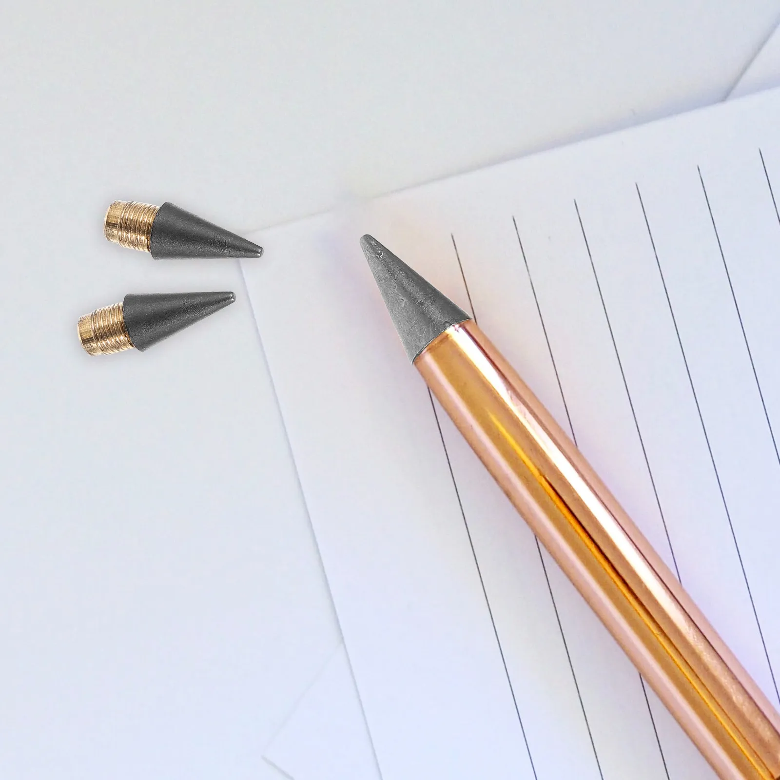 

25Pcs Inkless Pencil Refills Everlasting Pencil Replaceable Nibs Lightweight Portable for Teens Students Drafting Sketching