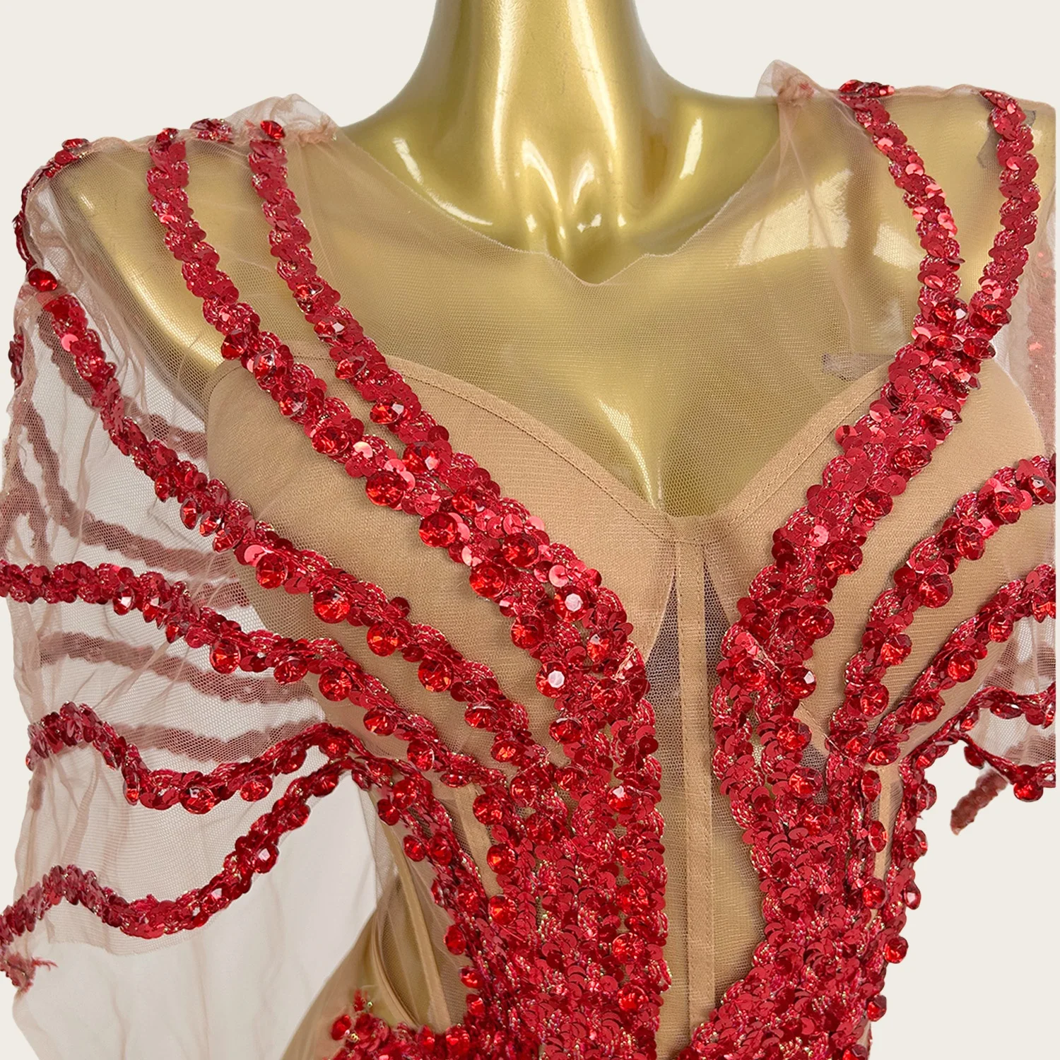 Paillettes scintillanti vedere attraverso mantello di rete abito lungo compleanno festeggiare festa servizio fotografico indossare abito da ragazza calda abito da ballo Dongmai