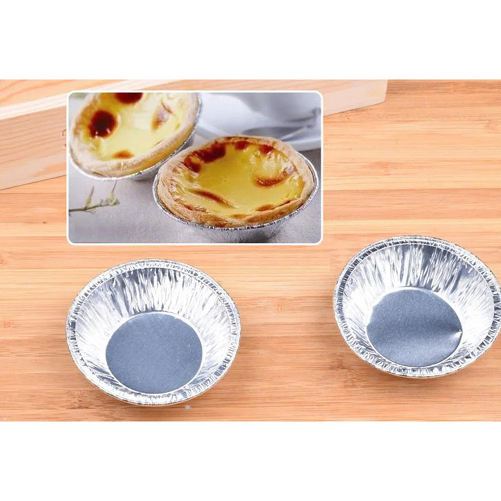 250PCS Disposable Aluminum Foil Cups Muffin Cupcake Tin Mold Round Egg Tart Molds Baking Tool disposable foil cups