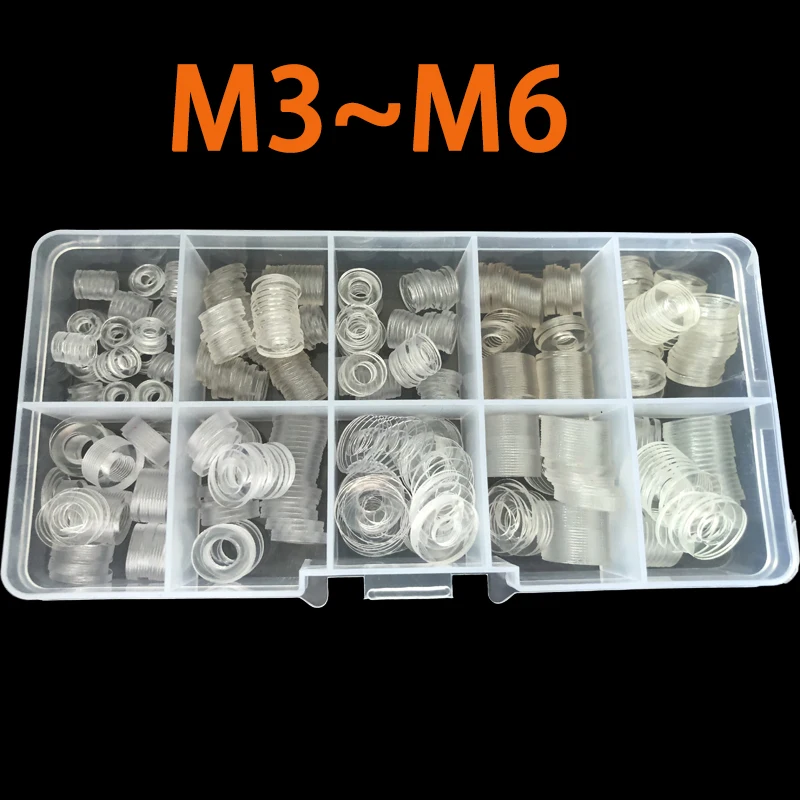 

500PCS M3 M4 M5 M6 PVC Washers Soft Plastic Gasket Transparent Insulation Flat Paded For Screws Assortment Kits Quick Arrive