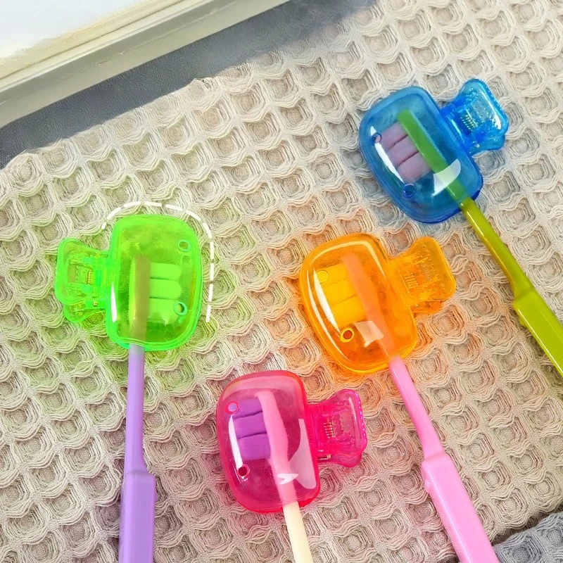 1Pc Household Toothbrush Storage Clip Portable Travel Toothbrush Dust Protective Cap Storage Box Toothbrush Heads Case Wholesale