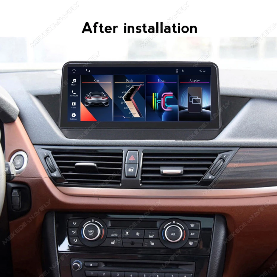MEKEDE, autoradio con schermo Linux, compatibile con Carplay e Android Auto, 2 DIN, 10,25 pollici, per BMW X1 E84 (2010-2015), con GPS, navigazione, FM, audio, sistema stereo, lettore multimediale