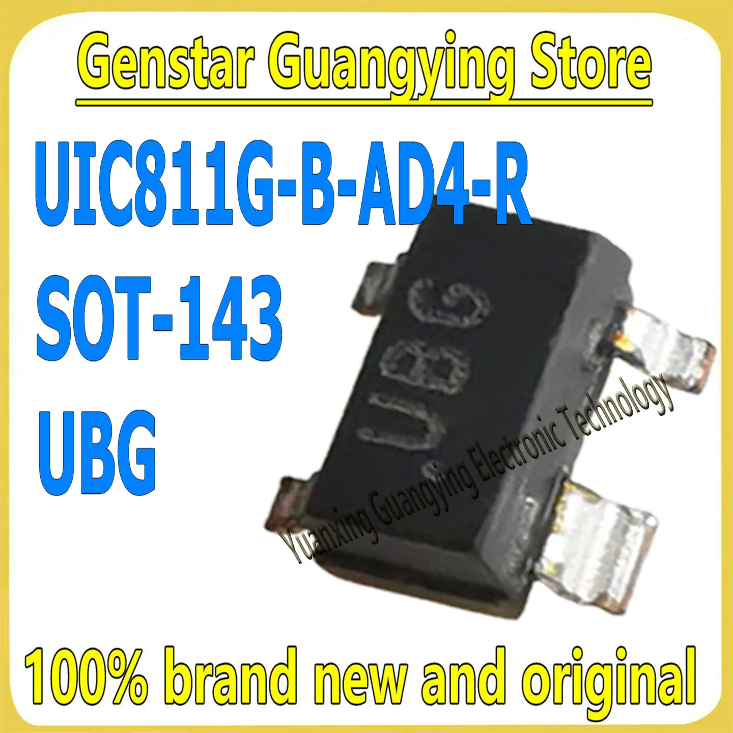 (5 pieces) UIC811G-B-AD4-R Part Number: UBG SOT-143 3.3V Power Monitoring and Reset IC 100% Brand New