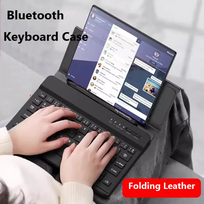 

Case for OPPO Find N3 N2 for OPPO Find N Bluetooth Keyboard Magnetic Keyboard Folding Folio Stand Case Soft Leather Cover