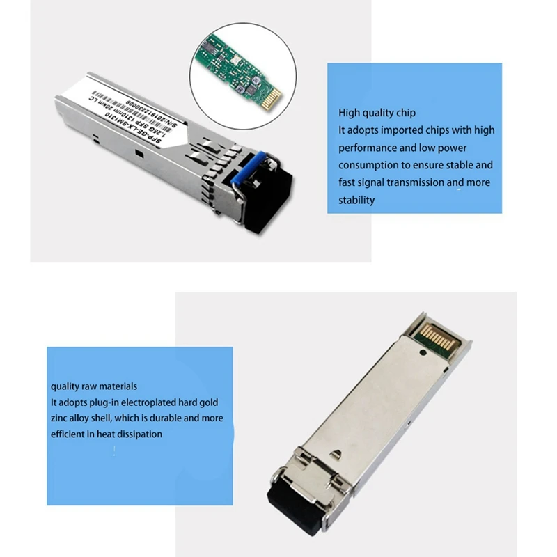 4х SFP оптический модуль гигабитный одномодовый оптический модуль SFP-GE-LX-SM1310 20 км двойное волокно 1,25G для Huawei H3C