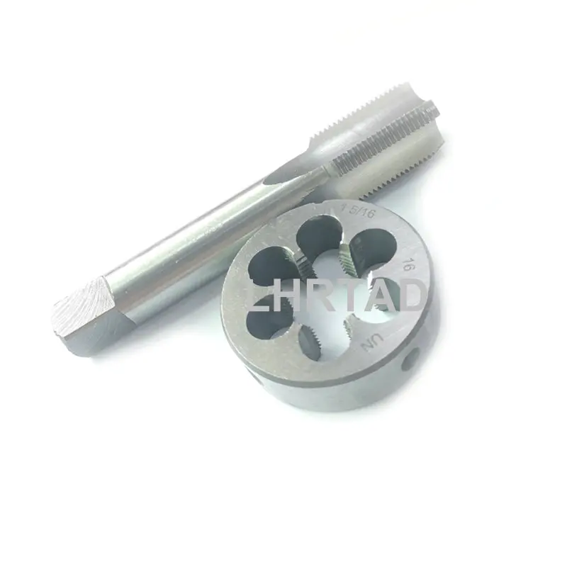 UN Unified thread tap die set 15/16 UNC UNF HSS UN Right hand Fine screw taps and Round dies UNEF UNS 15/16-12 15/16-16 15/16-20