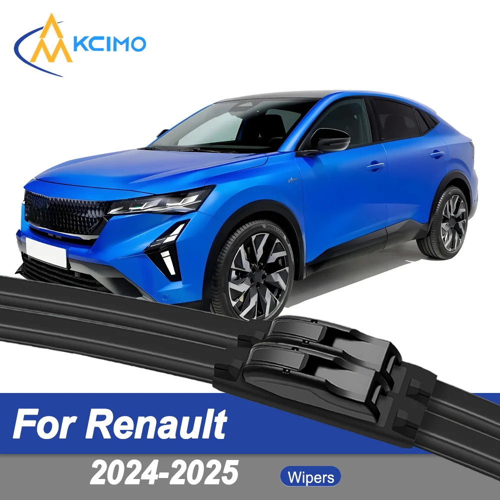 

Premium Rubber Durable Silent Windshield Wiper Blades 2pcs for Renault Rafale DHN 2024-2025 Front Wiper Blades Set